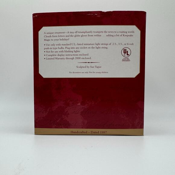 Hallmark Keepsake Joy to the World Christmas Ornament 1997 - Picture 2 of 4